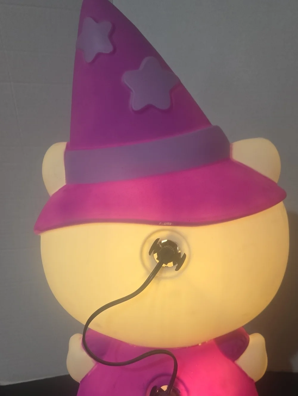 Hello Kitty Blow Mold Witch Halloween Lighted Yard Decor Sculpture 22” Plug-in